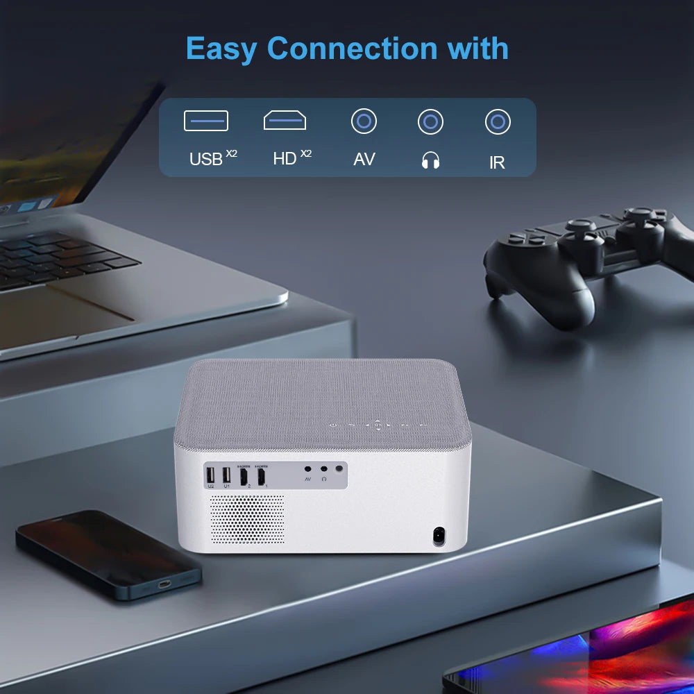 5G Wi-Fi Home Theater Mini Projector - 3D