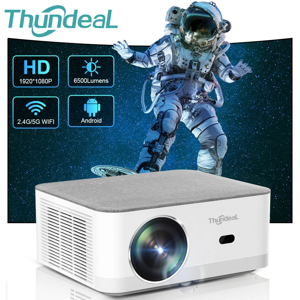 5G Wi-Fi Home Theater Mini Projector - 3D